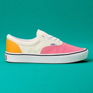 Vans Bayan Spor Ayakkabı ComfyCush Canvas Era Pembe/Beyaz | 75107-464